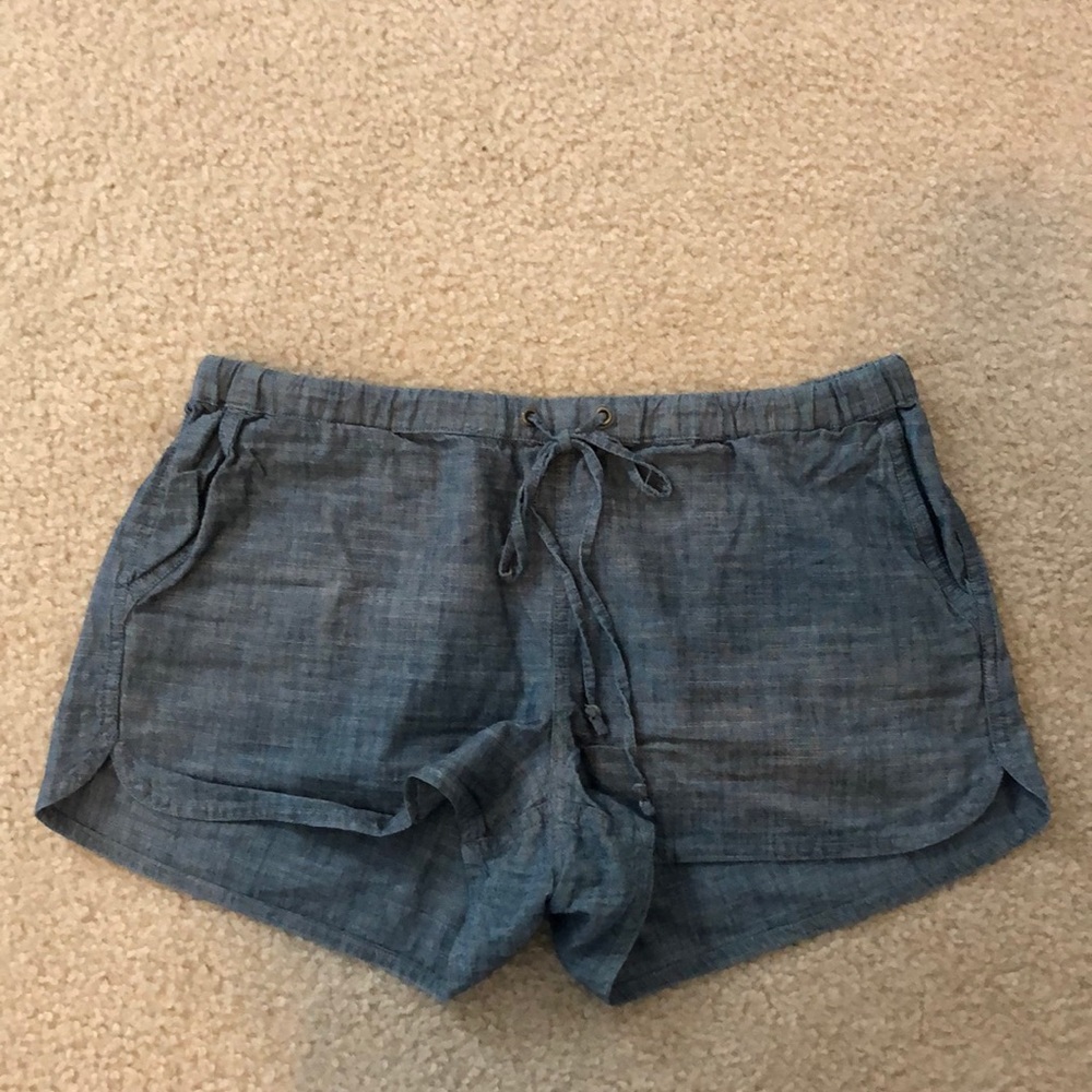 JCrew Chambray Drawstring Shorts